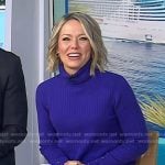 Dylan’s purple ribbed turtleneck sweater on Today