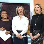 Dylan’s navy zip wrap skirt on Today