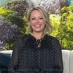 Dylan’s black polka dot top on Today