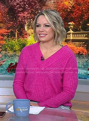 Dylan’s pink v-neck sweater on Today