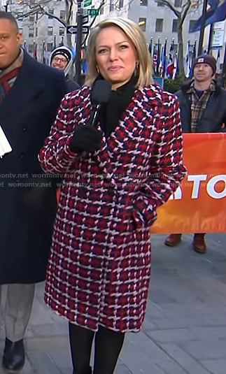 Dylan's red tweed coat on Today