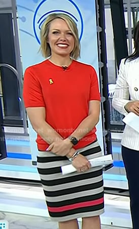 Dylan's striped pencil skirt on Today