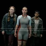 El’s grey colorblock wetsuit on The Kardashians