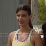 Electra’s yellow tank top on The Bold and the Beautiful