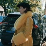 Elsbeth’s yellow leather coat on Elsbeth