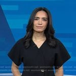 Eilie’s black short sleeve jacket on Today