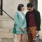 Emily’s white sunglasses on Emily in Paris