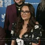 Emma Willis’s black floral dress on Today