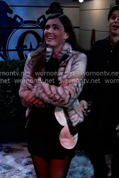 Emma’s fur jacket on General Hospital