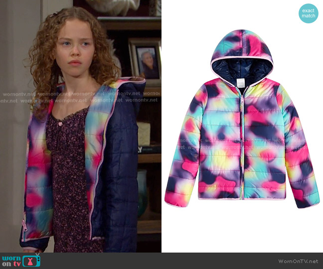 Epic Threads Girls Aura Reversible Puffer Jacket