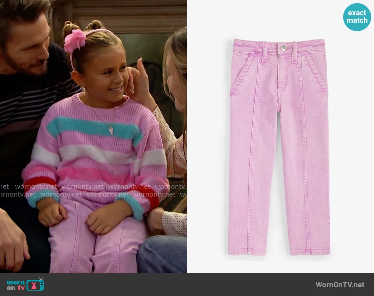 Beth’s pink jeans on The Bold and the Beautiful Beth’s pink jeans on The Bold and the Beautiful