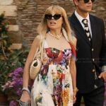 Erica Flandure’s floral print mini dress on Emily in Paris