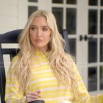 Erika’s yellow stripe polo on The Real Housewives of Beverly Hills