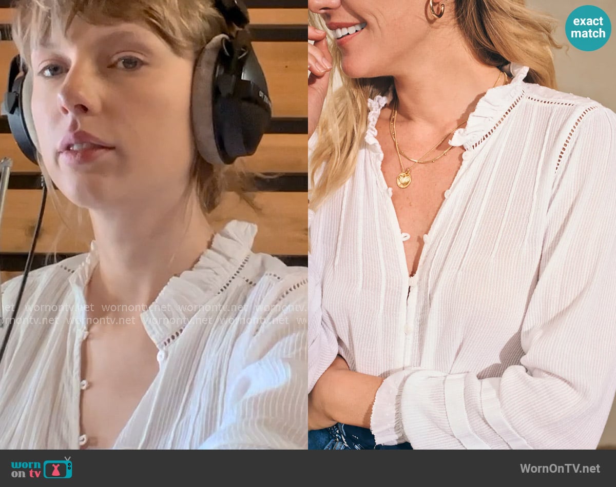 Faherty Willa Top worn by Taylor Swift on The End of an Era