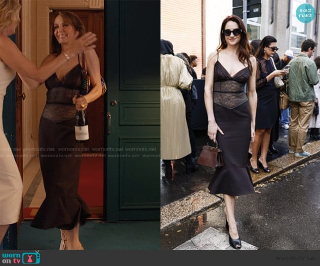 Fendi 2026 Fall Winter Collection worn by Sylvie (Philippine Leroy-Beaulieu) on Emily in Paris