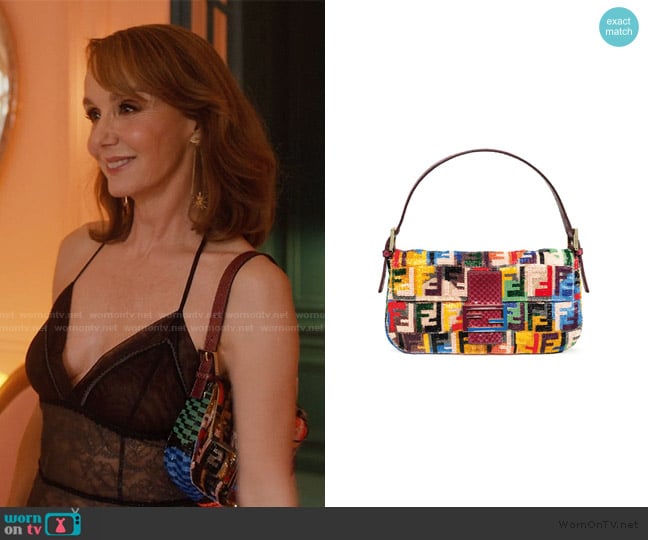 Fendi Beaded Baguette Bag worn by Sylvie (Philippine Leroy-Beaulieu) on Emily in Paris