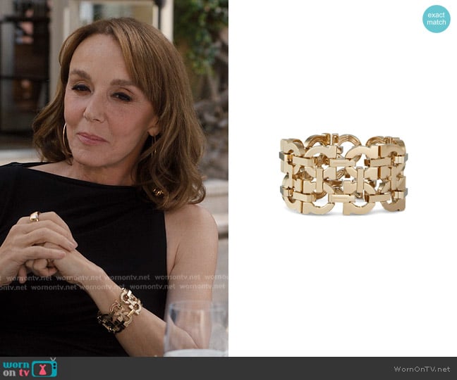 Ferragamo Gancini Chain Bracelet worn by Sylvie (Philippine Leroy-Beaulieu) on Emily in Paris
