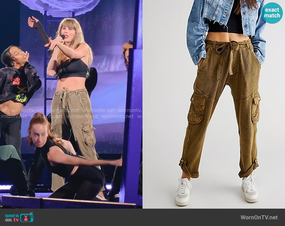 Free People Frankie Pants worn by Taylor Swift on The End of an Era