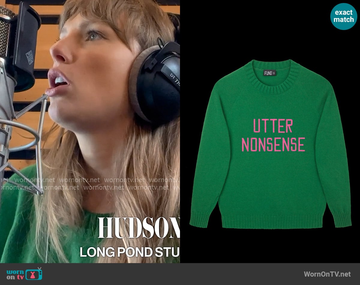 Taylor Swift’s green sweater on The End of an Era