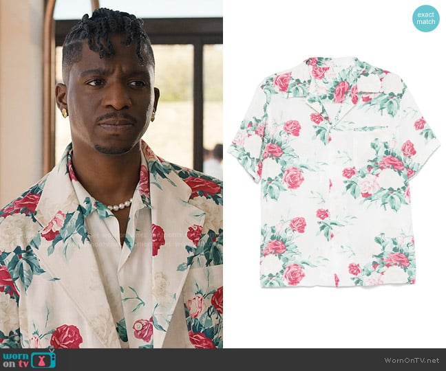 Fursac Floral-print Shirt worn by Julien (Samuel Arnold) on Emily in Paris