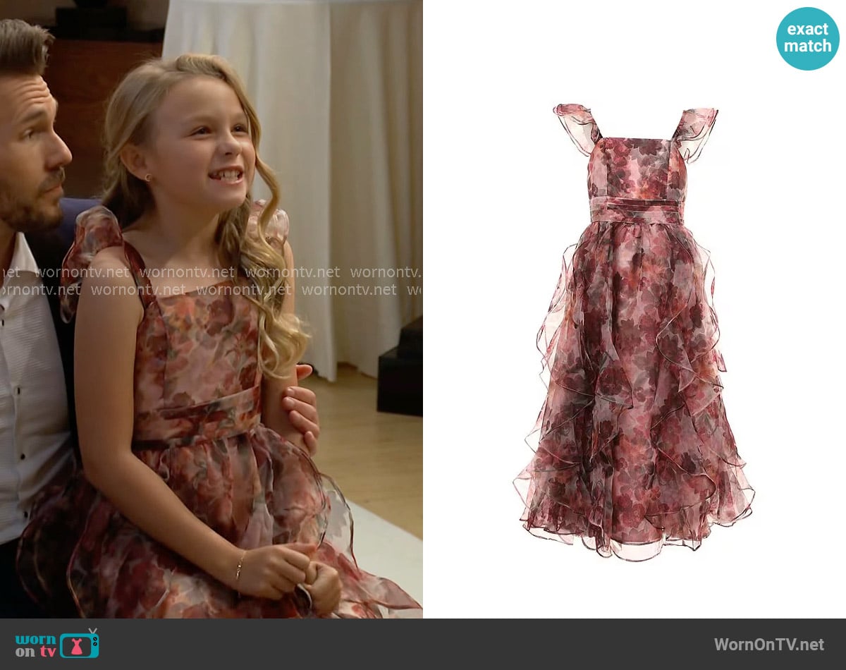 Kelly’s red floral dress on The Bold and the Beautiful Kelly’s red floral dress on The Bold and the Beautiful