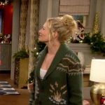 Gemma’s green printed cardigan on The Neighborhood