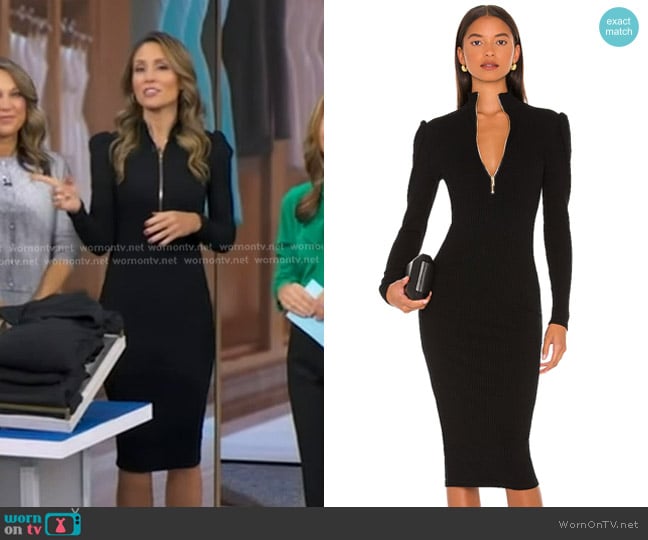 Generation Love Oris Zipper Dress worn by Rhiannon Ally on Good Morning America