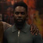 Geoffrey’s green half zip shirt on Bel-Air