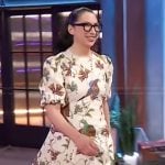 Gesine Bullock-Prado's bird print dress on The Kelly Clarkson Show