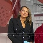 Ginger’s black blazer dress on Good Morning America