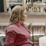 Gizelle’s pink ruched dress on The Real Housewives of Potomac