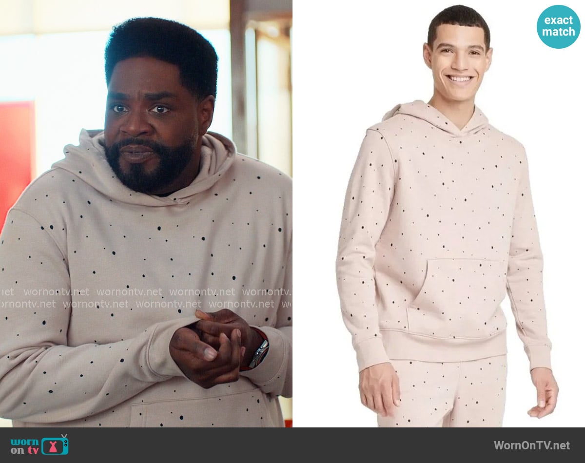 Goodfellow & Co at Target Hooded Sweatshirt worn by Howard (Ron Funches) on Loot