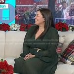 Katie Fulton’s green pleated midi dress on Today