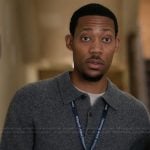 Gregory's gray polo shirt on Abbott Elementary