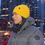 Alex Perez’s grey down jacket on Good Morning America
