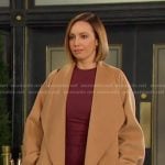 Gwen’s camel coat on Days of our Lives