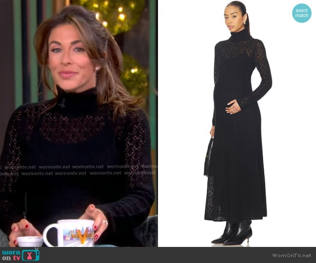 Hatch The Luella Knit Pointelle Dress worn by Alyssa Farah Griffin on The View
