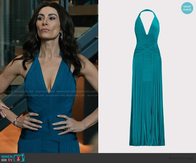 Herve Leger The Scarlet Gown worn by Nadine Clay (Laura Benanti) on Elsbeth