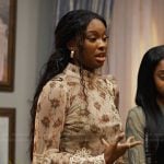 Hilary’s floral lace top on Bel-Air