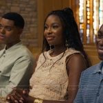 Hilary’s lace front dress on Bel-Air