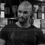 Holden’s black graphic tee on The Young and the Restless