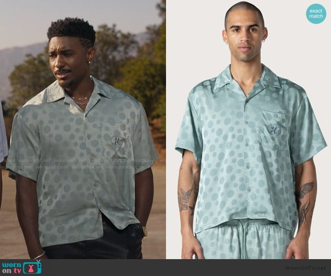 Honor The Gift Polka Dot Camp Shirt worn by Jazz (Jordan L. Jones) on Bel-Air
