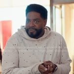 Howard’s blush pink splatter print hoodie on Loot