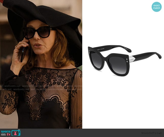 Isabel Marant 55mm Rectangular Sunglasses worn by Sylvie (Philippine Leroy-Beaulieu) on Emily in Paris