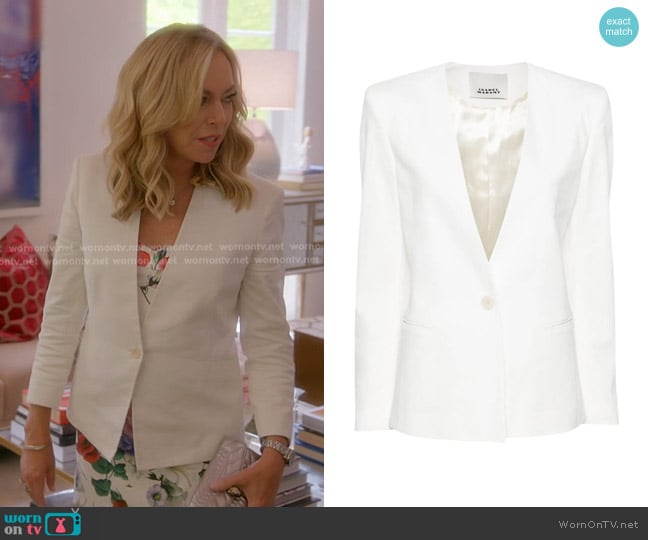Isabel Marant Manzil Single-breasted Blazer worn by Sutton Stracke on The Real Housewives of Beverly Hills