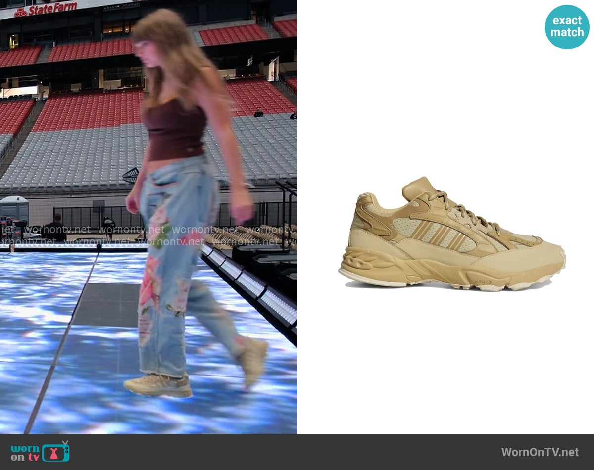 Ivy Park x Adidas Savage Trail Ivytopia Sneakers worn by Taylor Swift on The End of an Era