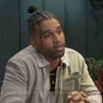 Izaiah’s beige jacket on Beyond the Gates