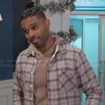 Izaiah’s plaid overshirt on Beyond the Gates