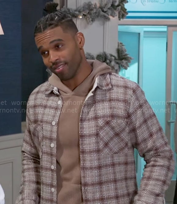 Izaiah’s plaid overshirt on Beyond the Gates