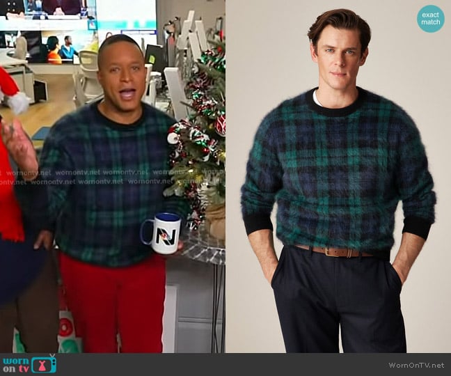 Craig’s green tartan sweater on Today